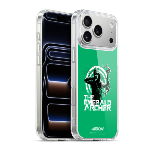 Arrow TV Series Graphics The Emerald Archer Soft Gel Case for Apple iPhone 17 Pro Max