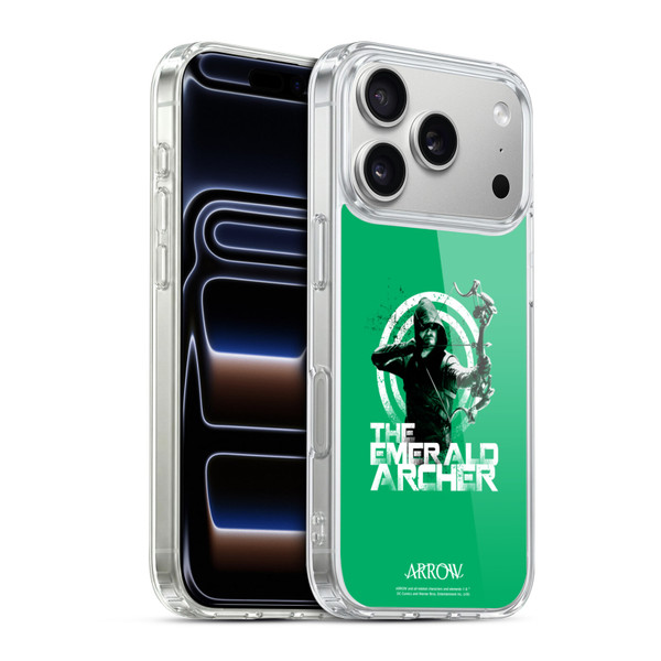 Arrow TV Series Graphics The Emerald Archer Soft Gel Case for Apple iPhone 17 Pro