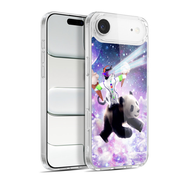 Random Galaxy Space Cat Purple Galaxy Panda Soft Gel Case for Apple iPhone 17 Air