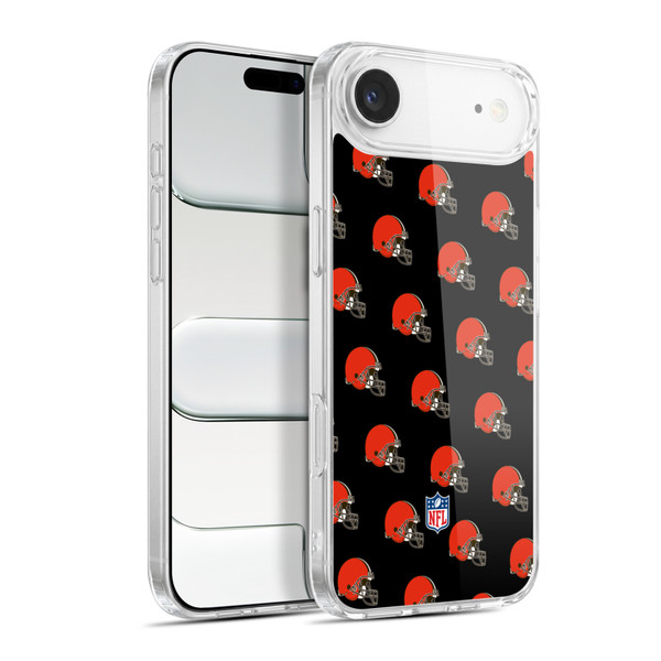 NFL Cleveland Browns Artwork Patterns Soft Gel Case for Apple iPhone 17 Air