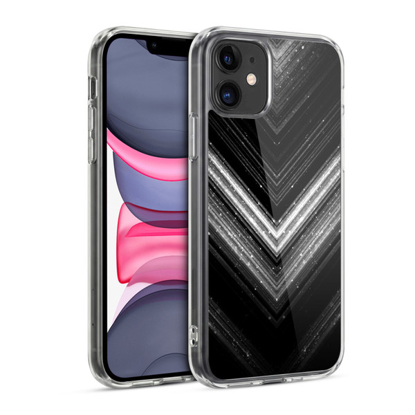 PLdesign Sparkly Metallic Silver Soft Gel Case for Apple iPhone 11