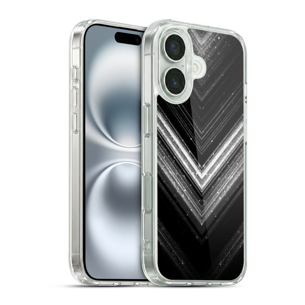 PLdesign Sparkly Metallic Silver Soft Gel Case for Apple iPhone 16 & MagSafe
