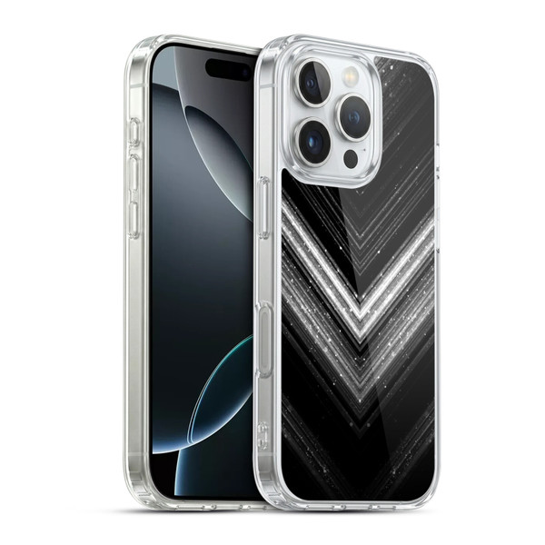 PLdesign Sparkly Metallic Silver Soft Gel Case for Apple iPhone 16 Pro & MagSafe