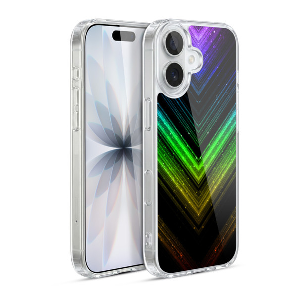 PLdesign Sparkly Metallic Rainbow Soft Gel Case for Apple iPhone 17