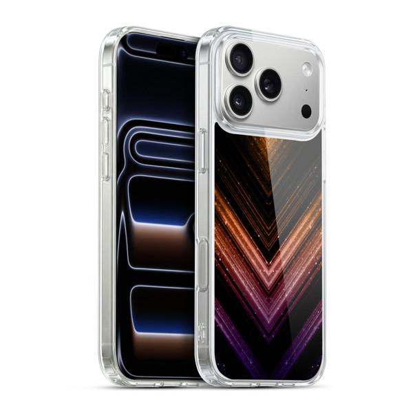 PLdesign Sparkly Metallic Orange And Purple Soft Gel Case for Apple iPhone 17 Pro Max