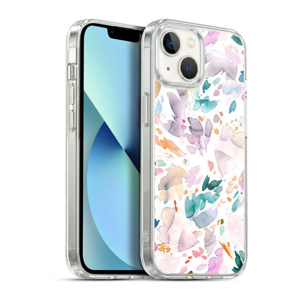 Ninola Pattern Abstract Petals Soft Gel Case for Apple iPhone 13
