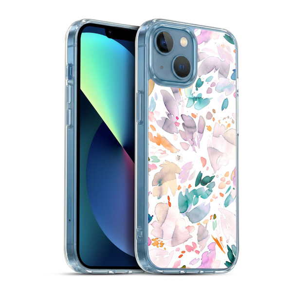 Ninola Pattern Abstract Petals Soft Gel Case for Apple iPhone 13 Mini & MagSafe