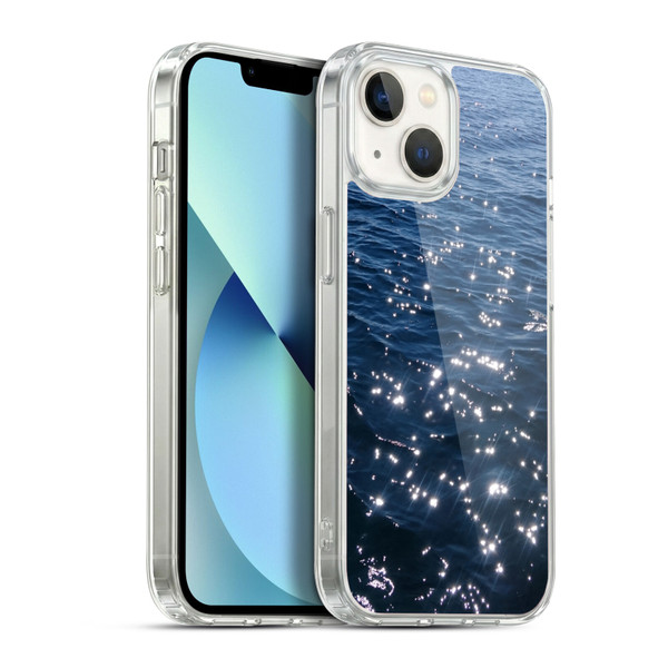 PLdesign Water Sparkly Sea Waves Soft Gel Case for Apple iPhone 13
