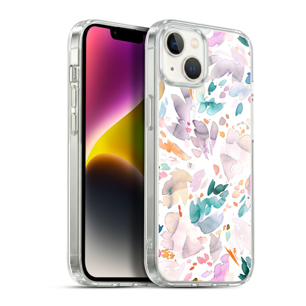 Ninola Pattern Abstract Petals Soft Gel Case for Apple iPhone 14 Plus & MagSafe