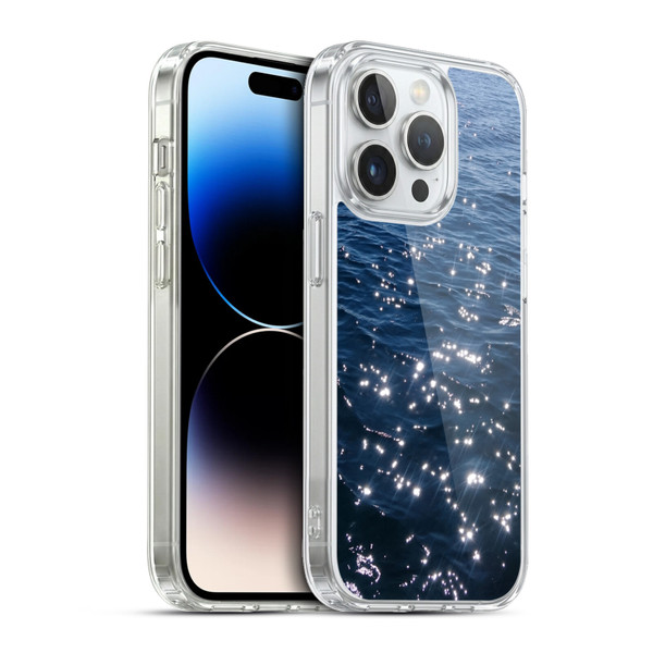 PLdesign Water Sparkly Sea Waves Soft Gel Case for Apple iPhone 13 Pro & MagSafe