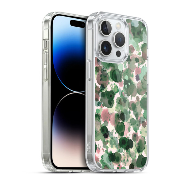Ninola Pattern Abstract Green Moss Soft Gel Case for Apple iPhone 14 Pro & MagSafe