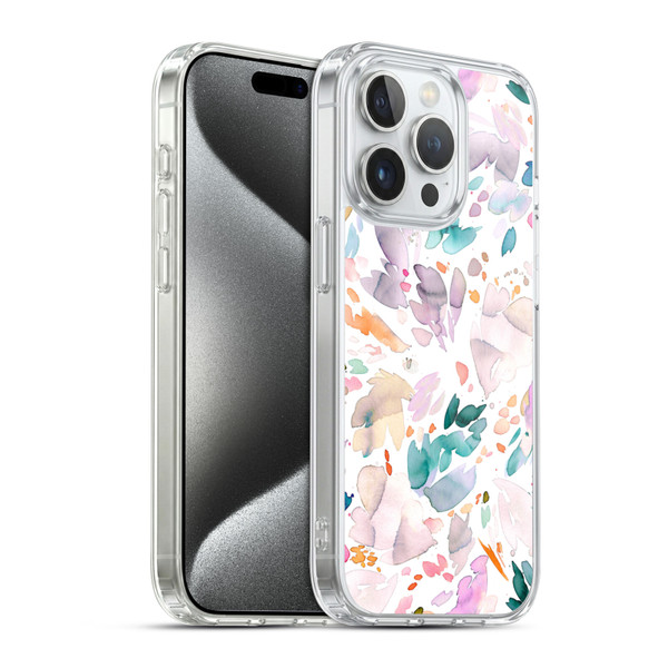 Ninola Pattern Abstract Petals Soft Gel Case for Apple iPhone 15 Pro & MagSafe