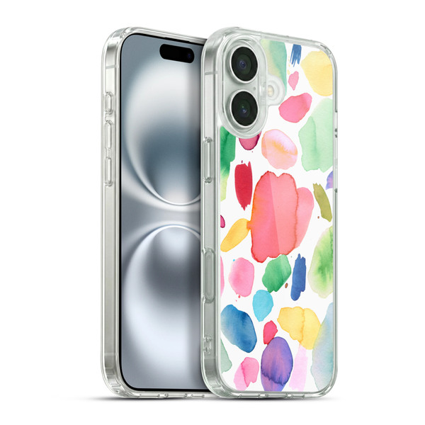 Ninola Pattern Abstract Color Joy Soft Gel Case for Apple iPhone 16 Plus & MagSafe