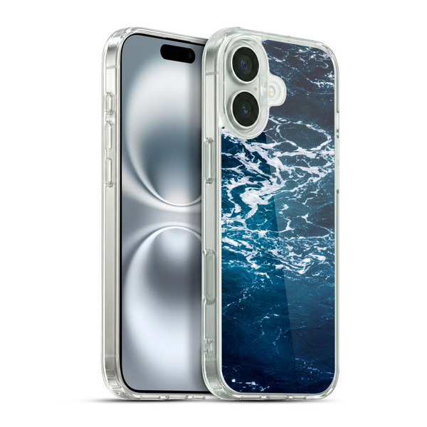 PLdesign Water Swirly Sea Soft Gel Case for Apple iPhone 16 Plus & MagSafe