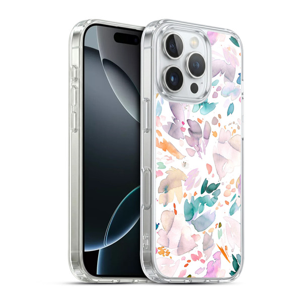Ninola Pattern Abstract Petals Soft Gel Case for Apple iPhone 16 Pro & MagSafe