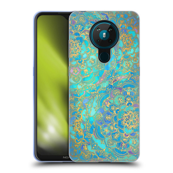 Micklyn Le Feuvre Mandala Sapphire and Jade Soft Gel Case for Nokia 5.3