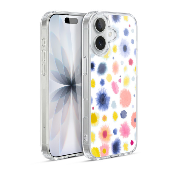 Ninola Pattern Abstract Watercolor Dots Soft Gel Case for Apple iPhone 17