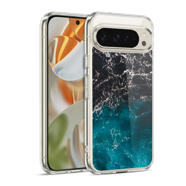 PLdesign Water Ombre Sea Soft Gel Case for Google Pixel 9 / Pixel 9 Pro