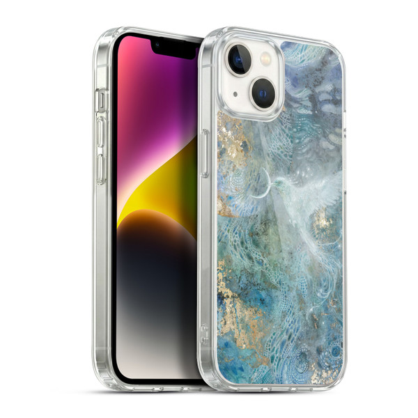 Stephanie Law Graphics Slivers Of The Moon Soft Gel Case for Apple iPhone 14 Plus & MagSafe