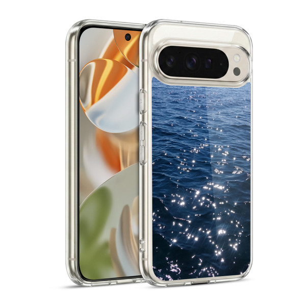 PLdesign Water Sparkly Sea Waves Soft Gel Case for Google Pixel 9 / Pixel 9 Pro