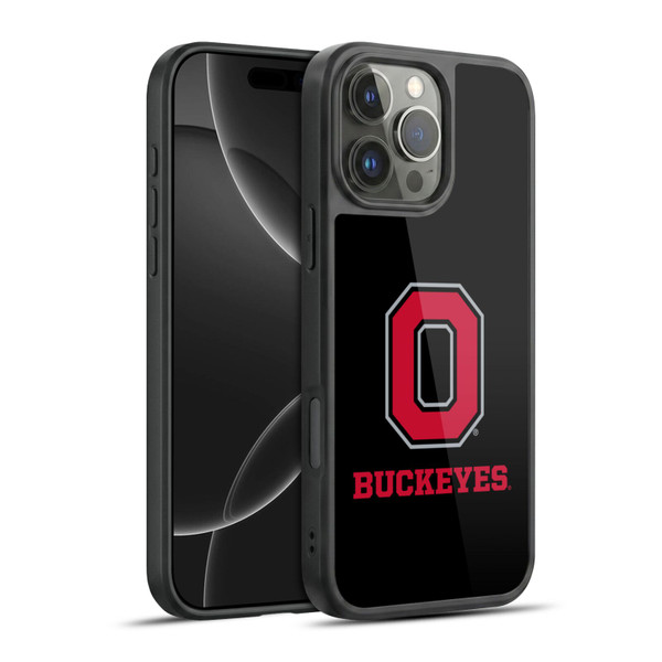 Ohio State University Logo Black Gel Armour Case For Apple iPhone 16 Pro Max