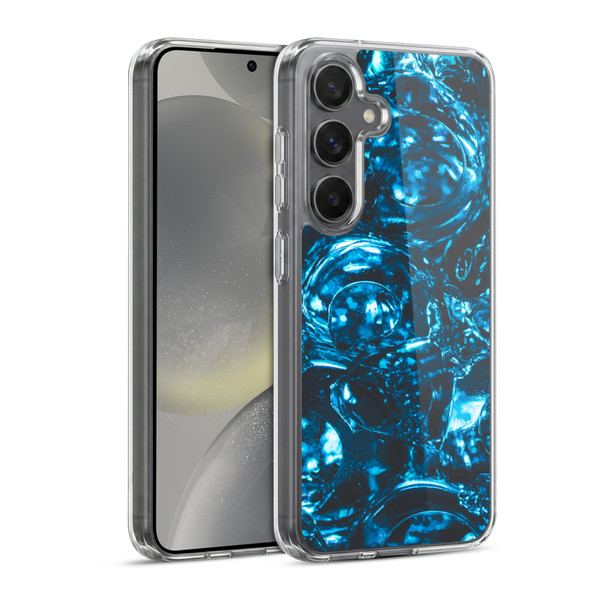 PLdesign Water Marbles Soft Gel Case for Samsung Galaxy S24 5G & MagSafe