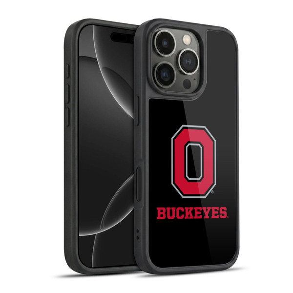 Ohio State University Logo Black Gel Armour Case For Apple iPhone 16 Pro