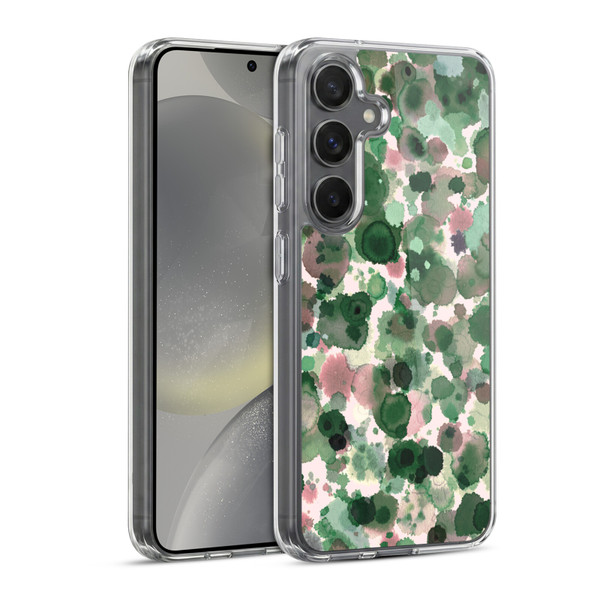 Ninola Pattern Abstract Green Moss Soft Gel Case for Samsung Galaxy S24 5G & MagSafe