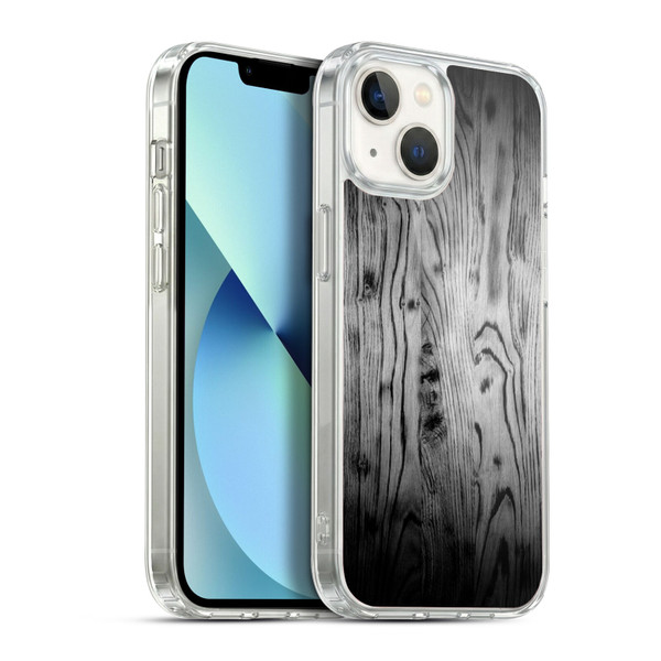PLdesign Wood Prints Rustic Vintage Gray Burnt Soft Gel Case for Apple iPhone 13