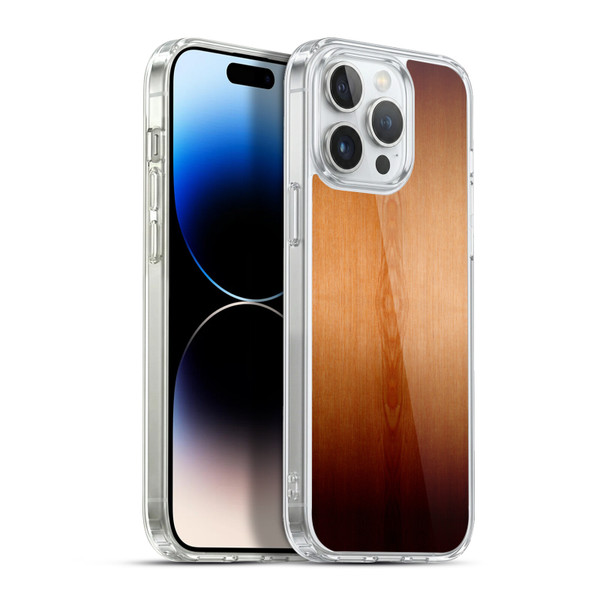 PLdesign Wood Prints Burnt Brown Ombre Soft Gel Case for Apple iPhone 13 Pro Max & MagSafe