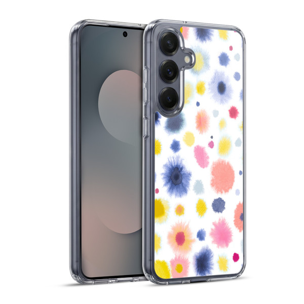 Ninola Pattern Abstract Watercolor Dots Soft Gel Case for Samsung Galaxy S25+ & MagSafe