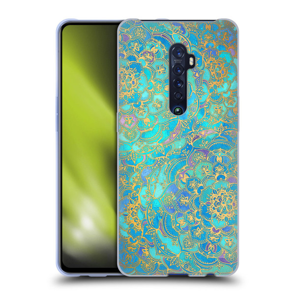 Micklyn Le Feuvre Mandala Sapphire and Jade Soft Gel Case for OPPO Reno 2