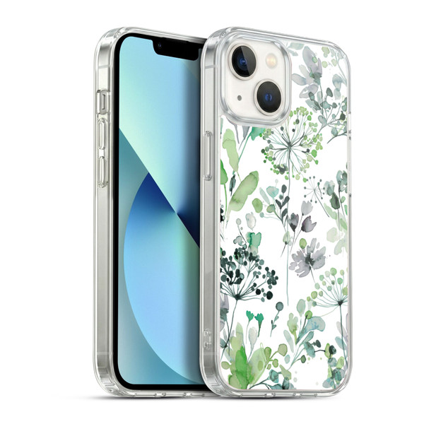 Ninola Wild Grasses Eucalyptus Soft Gel Case for Apple iPhone 13