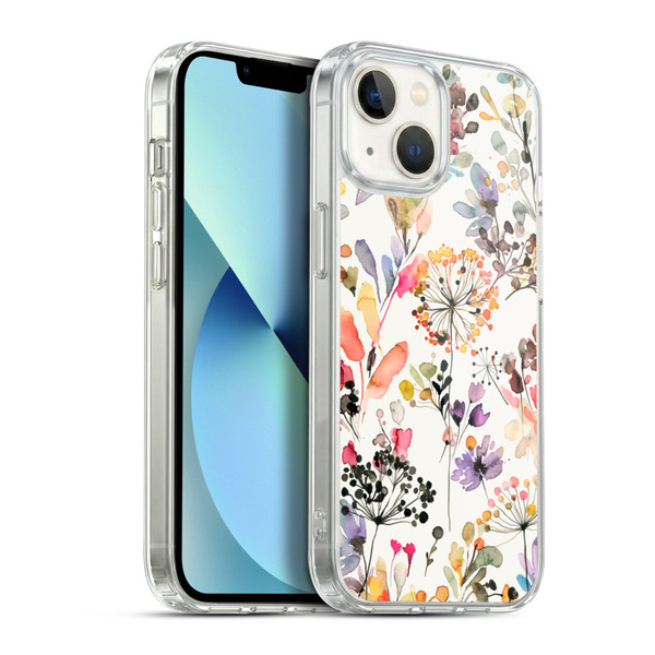 Ninola Wild Grasses Multicolor Soft Gel Case for Apple iPhone 13