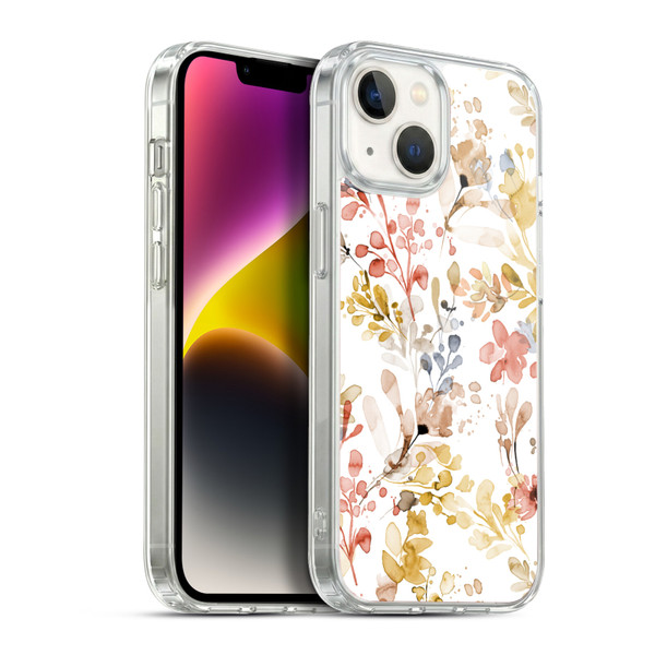 Ninola Wild Grasses Gold Plants Soft Gel Case for Apple iPhone 14