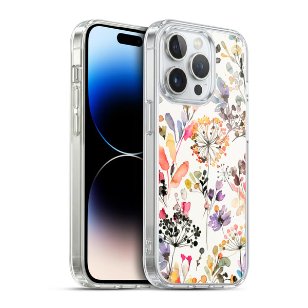 Ninola Wild Grasses Multicolor Soft Gel Case for Apple iPhone 14 Pro & MagSafe