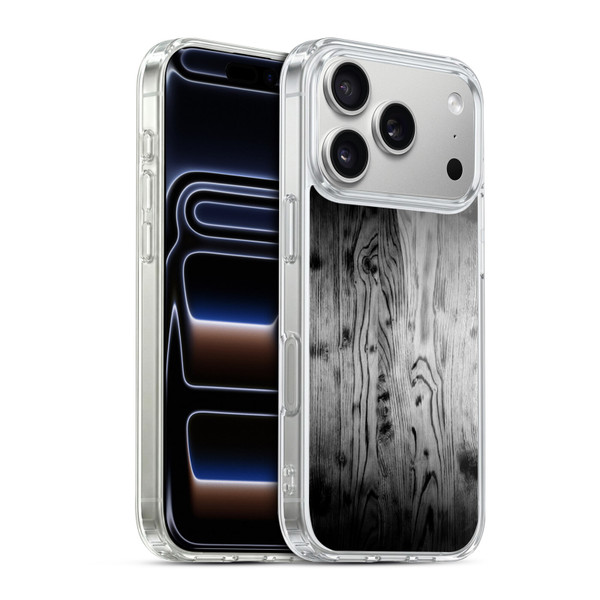PLdesign Wood Prints Rustic Vintage Gray Burnt Soft Gel Case for Apple iPhone 17 Pro