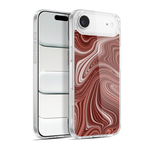 Suzan Lind Marble Swirls Red Soft Gel Case for Apple iPhone 17 Air