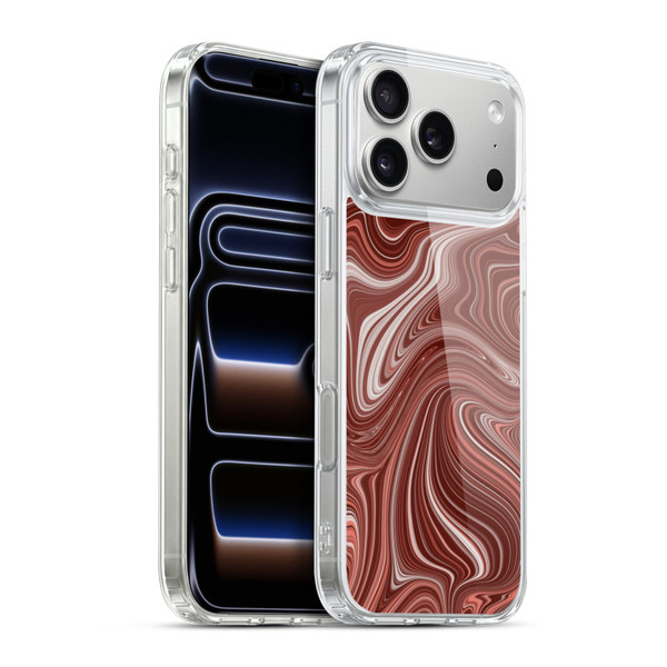Suzan Lind Marble Swirls Red Soft Gel Case for Apple iPhone 17 Pro Max