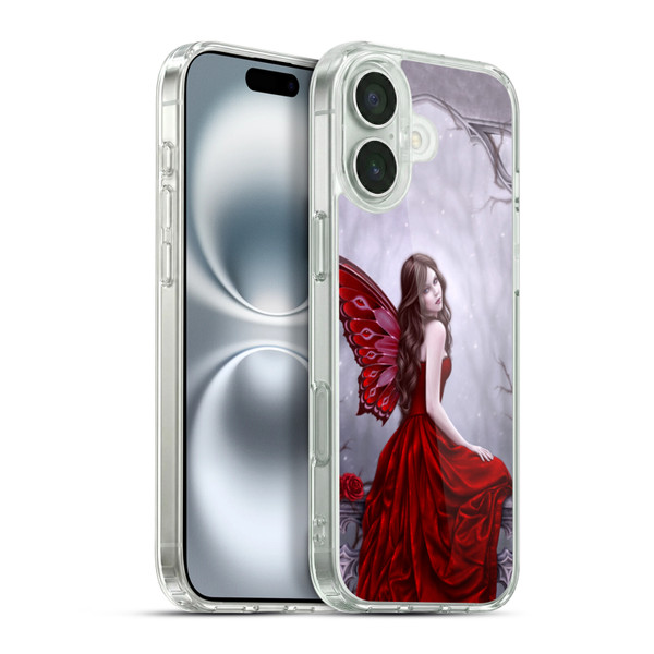 Rachel Anderson Fairies Winter Rose Soft Gel Case for Apple iPhone 16 Plus & MagSafe