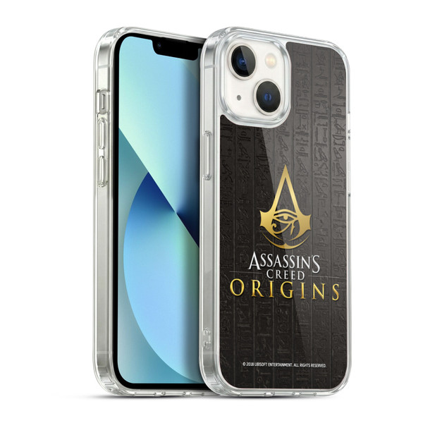 Assassin's Creed Origins Key Art Hieroglyphics Soft Gel Case for Apple iPhone 13