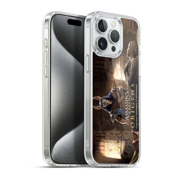 Assassin's Creed Origins Key Art Hetepi Soft Gel Case for Apple iPhone 15 Pro Max & MagSafe