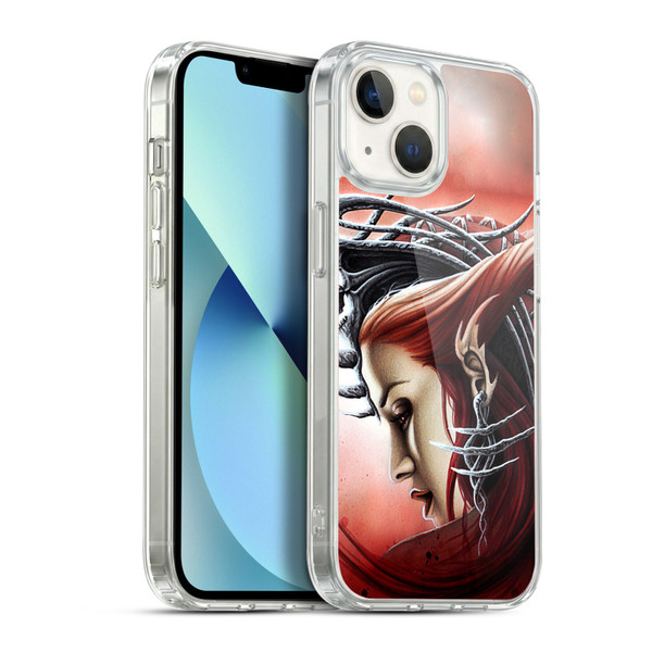 Sarah Richter Gothic Demon Girl Soft Gel Case for Apple iPhone 13