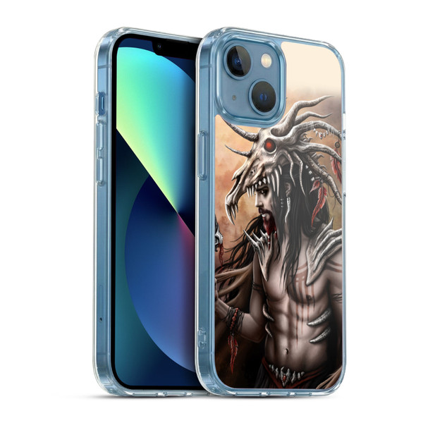 Sarah Richter Gothic Warrior Hunter Soft Gel Case for Apple iPhone 13 Mini & MagSafe