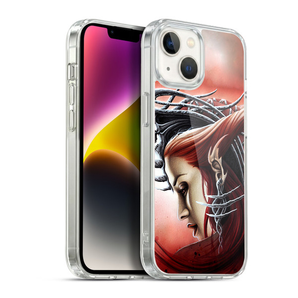 Sarah Richter Gothic Demon Girl Soft Gel Case for Apple iPhone 14