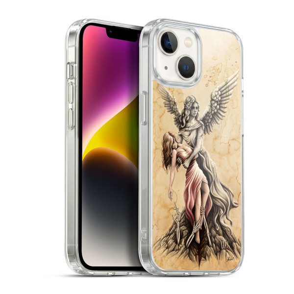 Sarah Richter Gothic Stone Angel Soft Gel Case for Apple iPhone 14