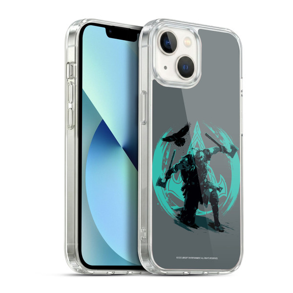 Assassin's Creed Valhalla Compositions Eivor Action Pose Soft Gel Case for Apple iPhone 13