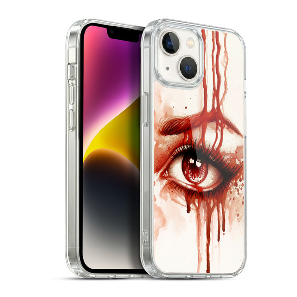 Sarah Richter Gothic Woman Eye Soft Gel Case for Apple iPhone 14