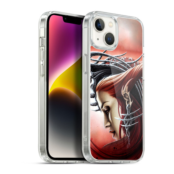 Sarah Richter Gothic Demon Girl Soft Gel Case for Apple iPhone 14 Plus & MagSafe