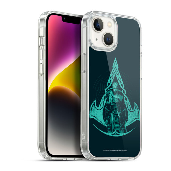 Assassin's Creed Valhalla Compositions Crest And Female Eivor Soft Gel Case for Apple iPhone 14